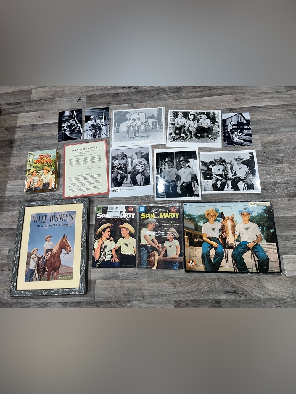 Mickey Mouse Club Walt Disney Collectible Spin and Marty western pieces